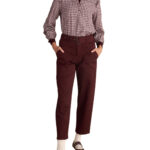 Attrattivo γυναικείο casual παντελόνι με ζώνη 9919320C