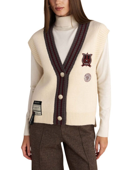 Attrattivo γυναικείο πλεκτό γιλέκο 9P22952