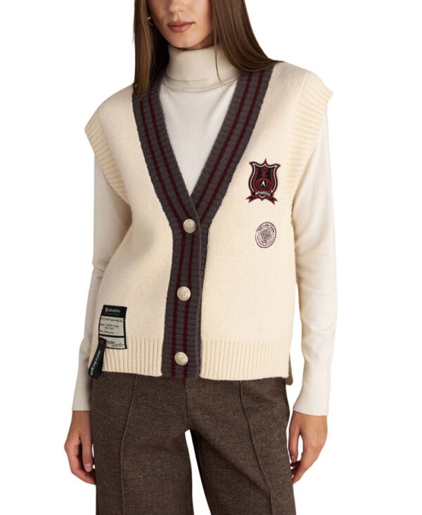 Attrattivo γυναικείο πλεκτό γιλέκο 9P22952