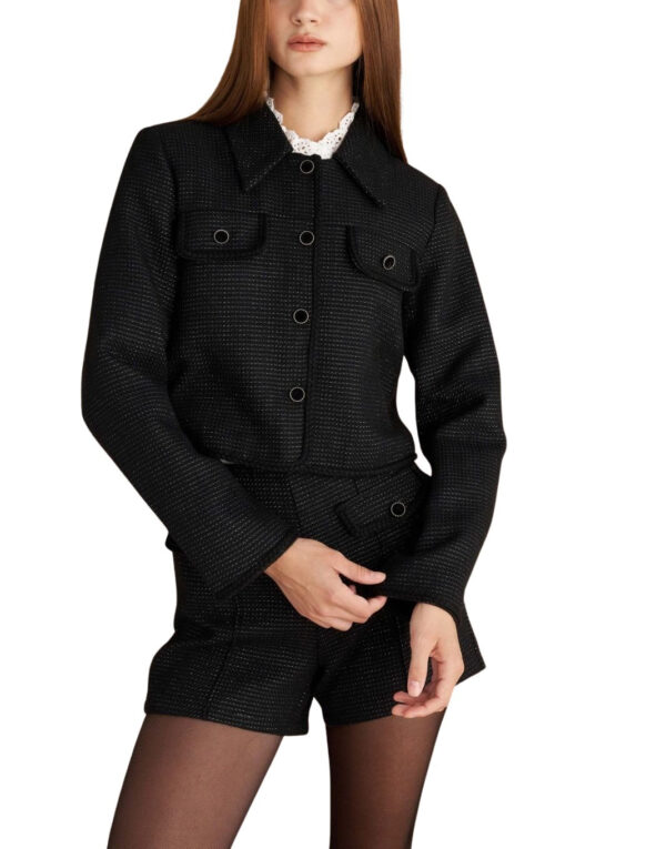 Attrattivo γυναικείο crop τουίντ σακάκι 9922223 Attrattivo γυναικείο crop τουίντ σακάκι 9922223