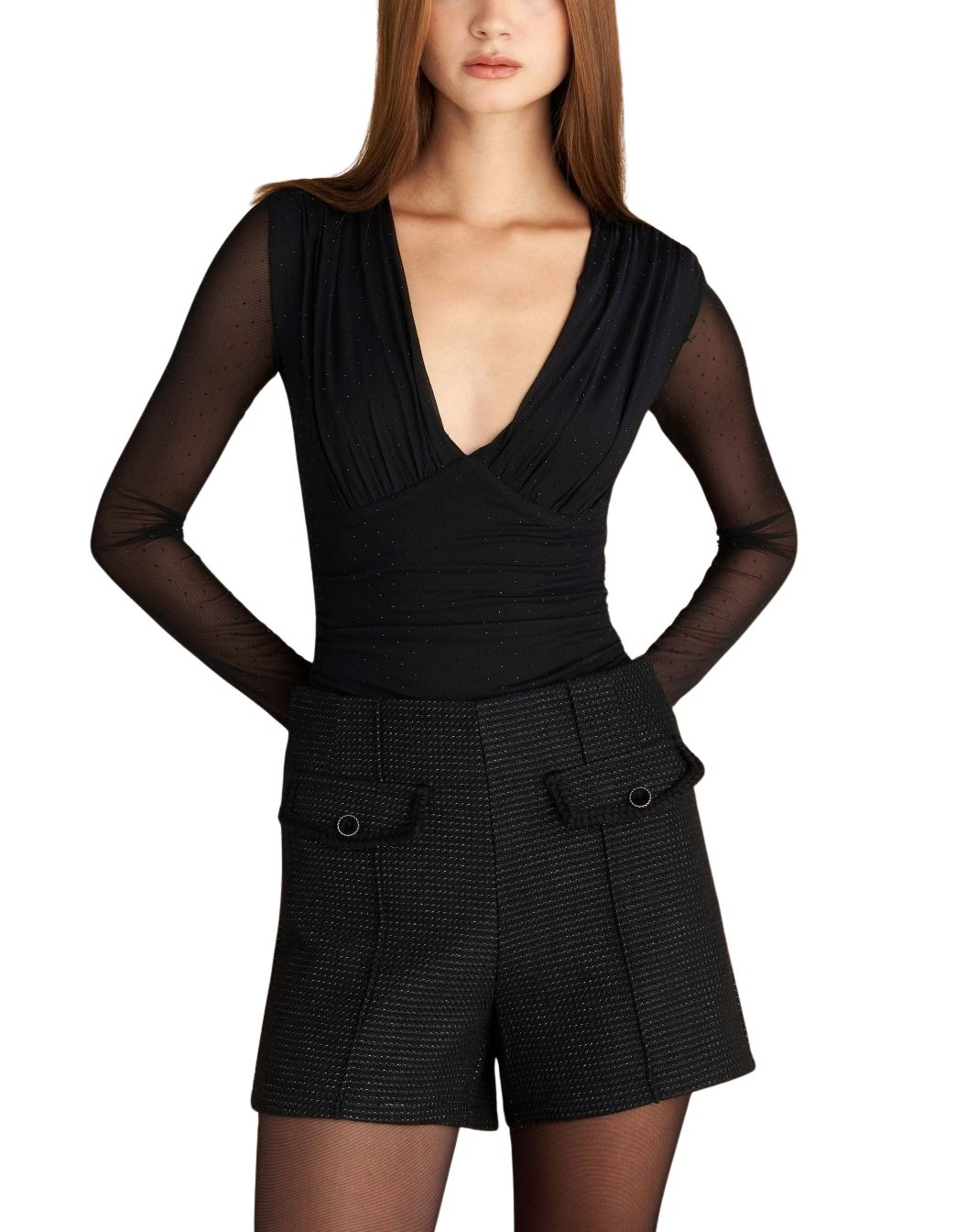 Attrattivo γυναικείο τουίντ σορτς 9922224