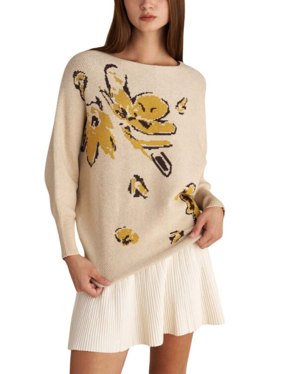 Attrattivo γυναικεία πλεκτή μπλούζα με σχέδιο 9P23123 Attrattivo γυναικεία πλεκτή μπλούζα με σχέδιο 9P23123