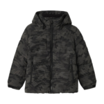Name It παιδικό puffer μπουφάν καμουφλάζ με κουκούλα για αγόρι 13243950