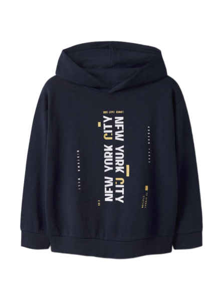 Name It παιδική φούτερ μπλούζα με κουκούλα και τύπωμα για αγόρι 13246363