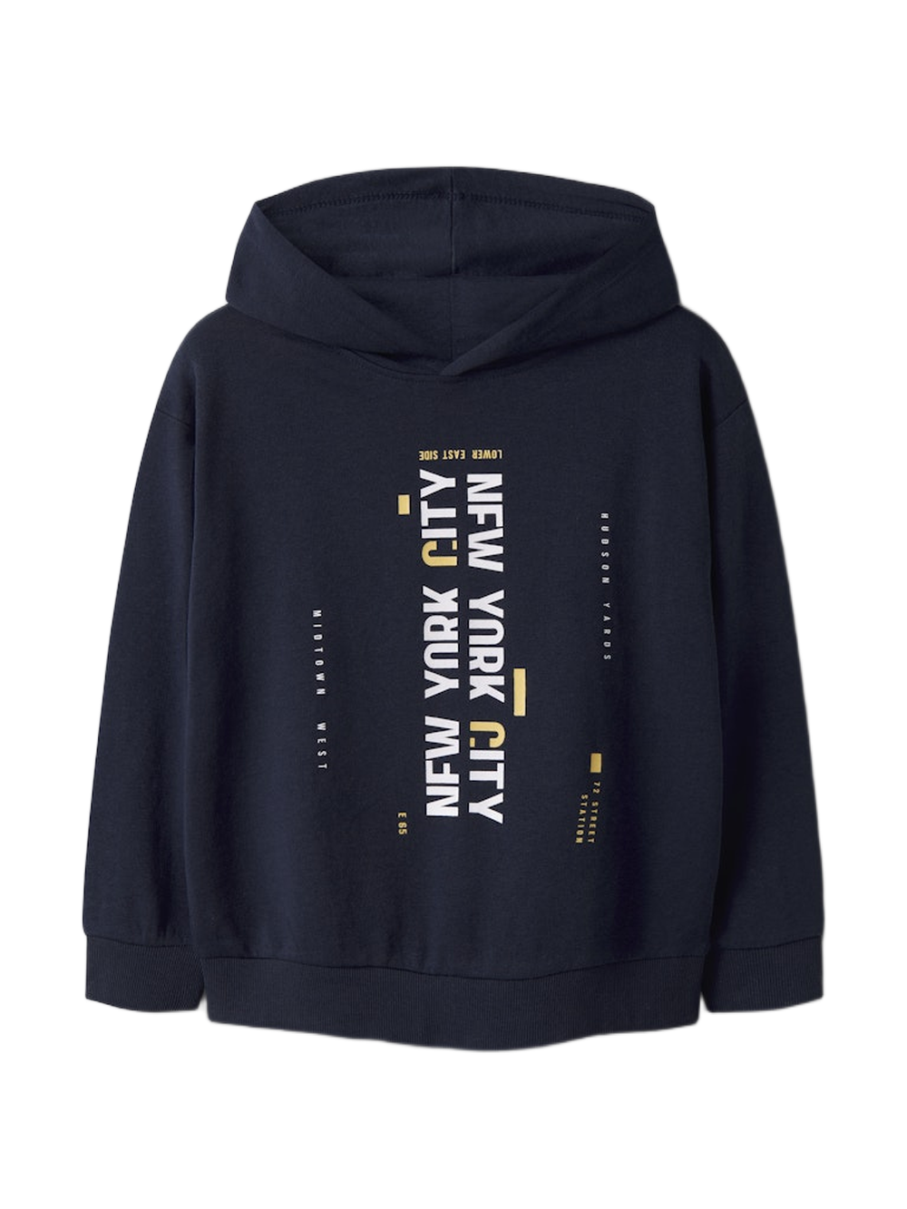 Name It παιδική φούτερ μπλούζα με κουκούλα και τύπωμα για αγόρι 13246363