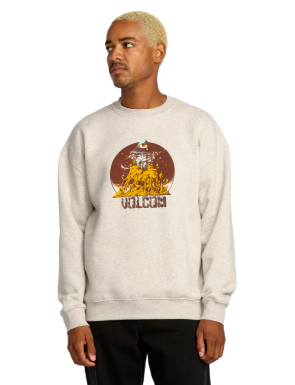 Volcom ανδρικό φούτερ με τύπωμα Callum Rooney Crew A4632501 Volcom ανδρικό φούτερ με τύπωμα Callum Rooney Crew A4632501