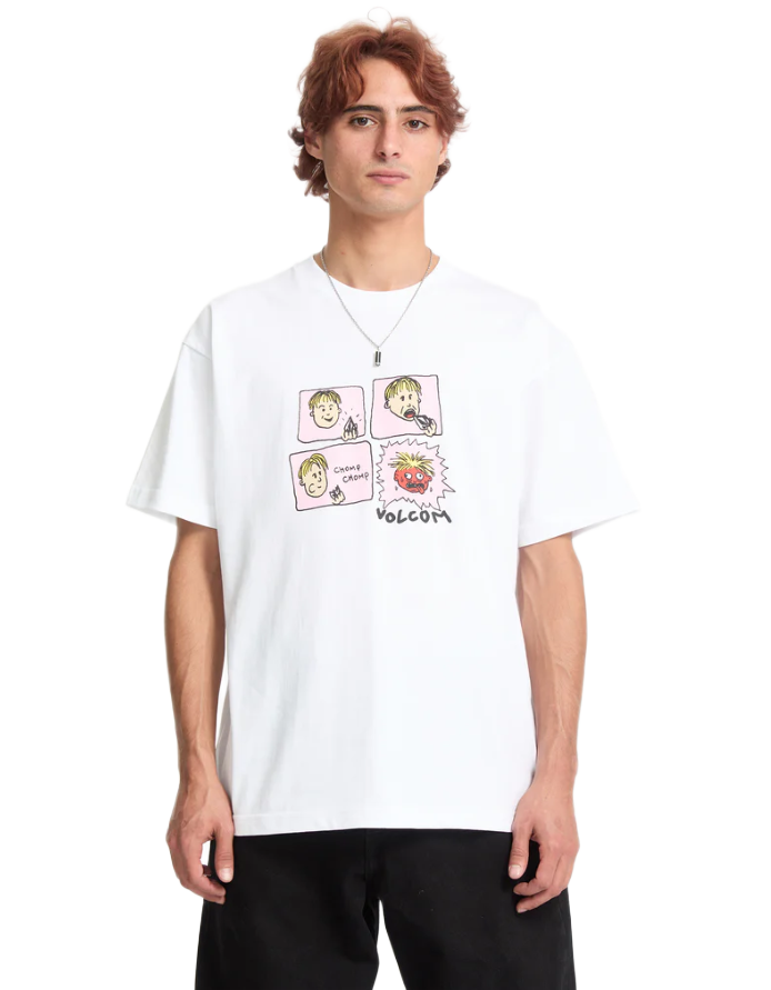 Volcom ανδρικό t-shirt με τύπωμα Chomp Chomp A5232558