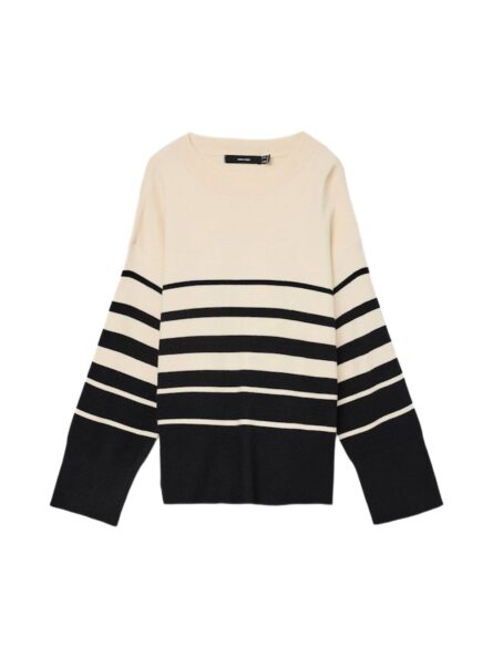 Vero Moda γυναικείο ριγέ oversized πουλόβερ 10278319