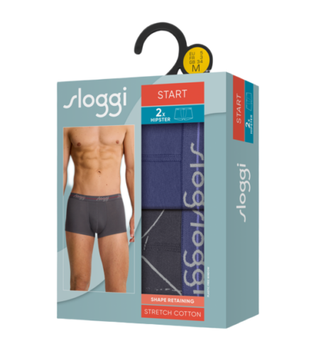 Sloggi Men Start Hipster C2P box ανδρικό σλιπ σετ 2τμχ 10206968