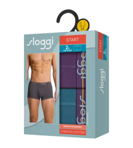 Sloggi Men Start Hipster C2P box ανδρικό σλιπ σετ 2τμχ 10206968