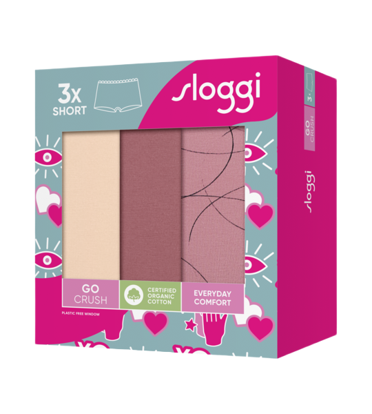 Sloggi GO Crush Short C3P γυναικείο σλιπ σετ 3τμχ 10219652 Sloggi GO Crush Short C3P γυναικείο σλιπ σετ 3τμχ 10219652