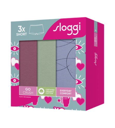 Sloggi GO Crush Short C3P γυναικείο σλιπ σετ 3τμχ 10219652