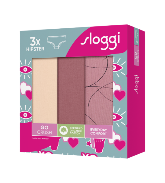 Sloggi GO Crush Hipster C3P γυναικείο σλιπ σετ 3τμχ 10219671 Sloggi GO Crush Hipster C3P γυναικείο σλιπ σετ 3τμχ 10219671