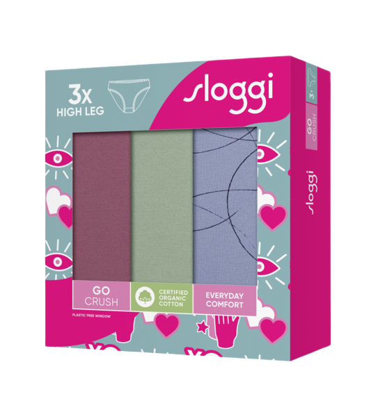 Sloggi GO Crush Highleg C3P γυναικείο σλιπ σετ 3τμχ 10219672 Sloggi GO Crush Highleg C3P γυναικείο σλιπ σετ 3τμχ 10219672