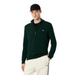 Lacoste ανδρική μονόχρωμη πλεκτή ζακέτα 3AH1957