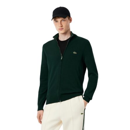 Lacoste ανδρική μονόχρωμη πλεκτή ζακέτα 3AH1957