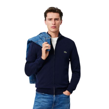 Lacoste ανδρική μονόχρωμη πλεκτή ζακέτα 3AH1957