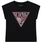 Guess παιδικό αμάνικο t-shirt λογότυπο με παγιέτες για κορίτσι J5YI04K6YW4
