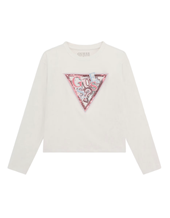 Guess παιδικό t-shirt με παγιέτες για κορίτσι J5YI15K6YW4