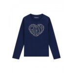 Guess παιδικό t-shirt με σχέδιο και στρας για κορίτσι J5YI38K6YW4