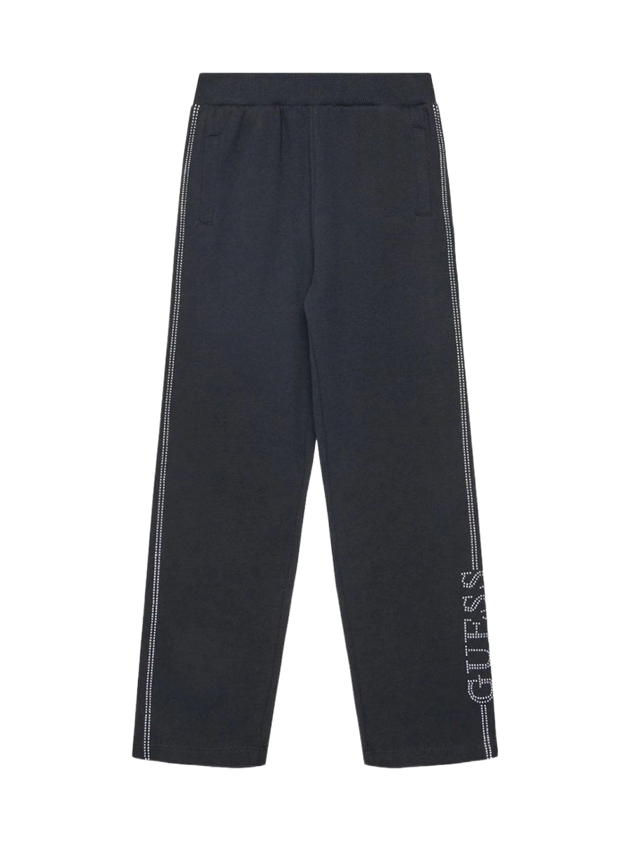 Guess παιδικό αθλητικό παντελόνι jogger με στρας για κορίτσι J5YQ12KA6R4