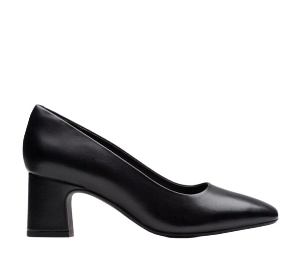 Clarks γυναικείες δερμάτινες γόβες με χαμηλό τακούνι 26183032