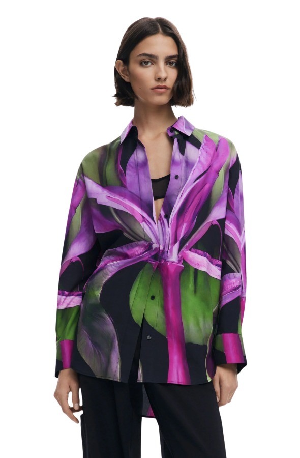 Desigual γυναικείο πουκάμισο μακρυμάνικο Orquidea 25WWCW20