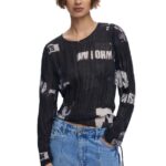 Desigual γυναικεία πλισέ μπλούζα μακρυμάνικη 25WWBW04
