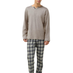 Vamp ανδρική πυζάμα παντελόνι καρό 23640