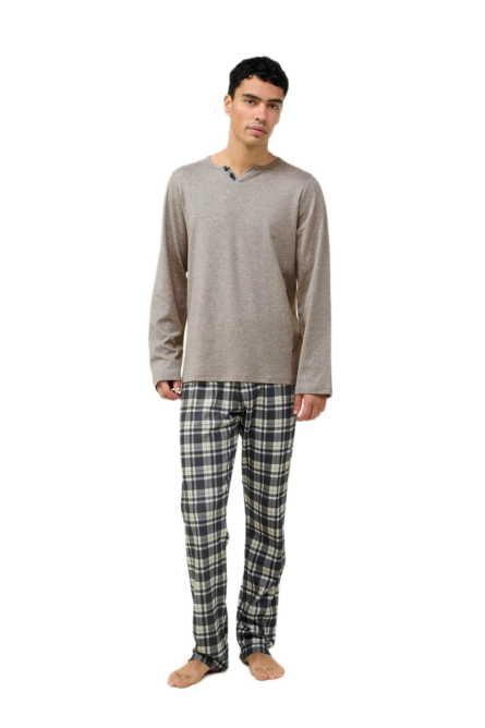 Vamp ανδρική πυζάμα παντελόνι καρό 23640