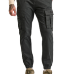 Funky Buddha ανδρικό comfort cargo παντελόνι με cuffed τελείωμα FBM010-030-02