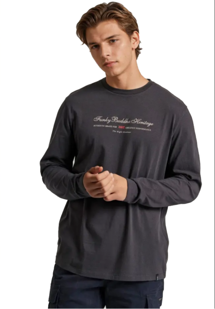 Funky Buddha ανδρική μακρυμάνικη μπλούζα FBM010-006-07