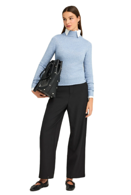 Funky Buddha γυναικείο tailored παντελόνι με κουμπί FBL012-123-02