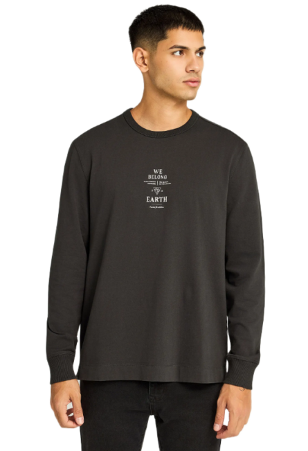 Funky Buddha ανδρική μακρυμάνικη μπλούζα με τύπωμα FBM012-008-07