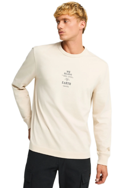 Funky Buddha ανδρική μακρυμάνικη μπλούζα με τύπωμα FBM012-008-07