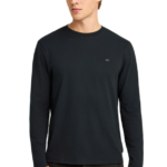 Funky Buddha ανδρική μακρυμάνικη μονόχρωμη μπλούζα FBM012-001-07