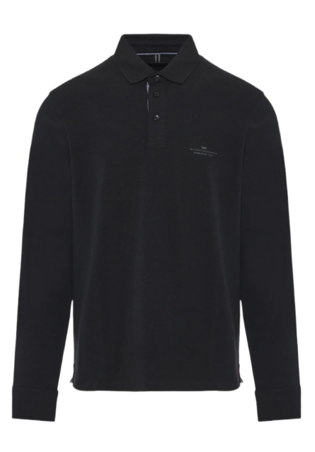 Funky Buddha ανδρική μακρυμάνικη polo μπλούζα FBM012-001-11