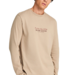 Funky Buddha ανδρική μακρυμάνικη μονόχρωμη μπλούζα FBM012-003-07