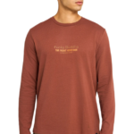 Funky Buddha ανδρική μακρυμάνικη μονόχρωμη μπλούζα FBM012-003-07