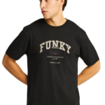 Funky Buddha ανδρικό t-shirt με τύπωμα FBM012-022-04