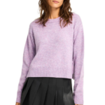 Funky Buddha γυναικεία μονόχρωμη πλεκτή μπλούζα FBL012-108-09