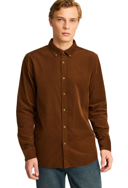 Funky Buddha ανδρικό κοτλέ πουκάμισο FBM012-003-05