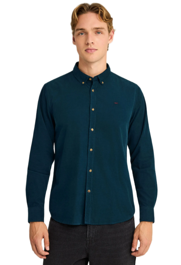 Funky Buddha ανδρικό κοτλέ πουκάμισο FBM012-003-05