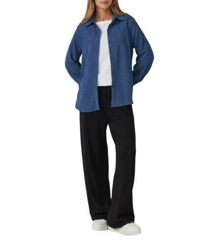 S'Oliver γυναικεία καρό μπλούζα με πιέτα 2170024