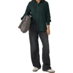 S'Oliver γυναικεία καρό μπλούζα με πιέτα 2170024