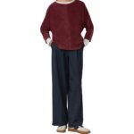 S'Oliver γυναικεία μπλούζα φούτερ κοτλέ με μανίκι νυχτερίδα 2170099