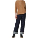 S'Oliver γυναικεία μπλούζα φούτερ κοτλέ με μανίκι νυχτερίδα 2170099