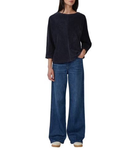 S'Oliver γυναικεία μπλούζα φούτερ κοτλέ με μανίκι νυχτερίδα 2170099