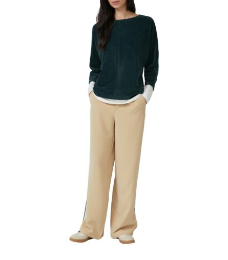 S'Oliver γυναικεία μπλούζα φούτερ κοτλέ με μανίκι νυχτερίδα 2170099