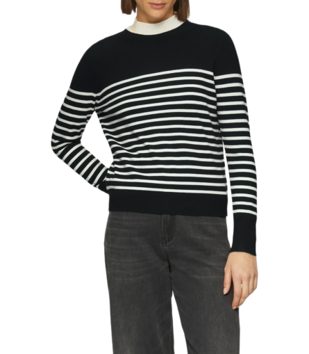 S'Oliver γυναικεία πλεκτή μπλούζα με ρίγες 2161704